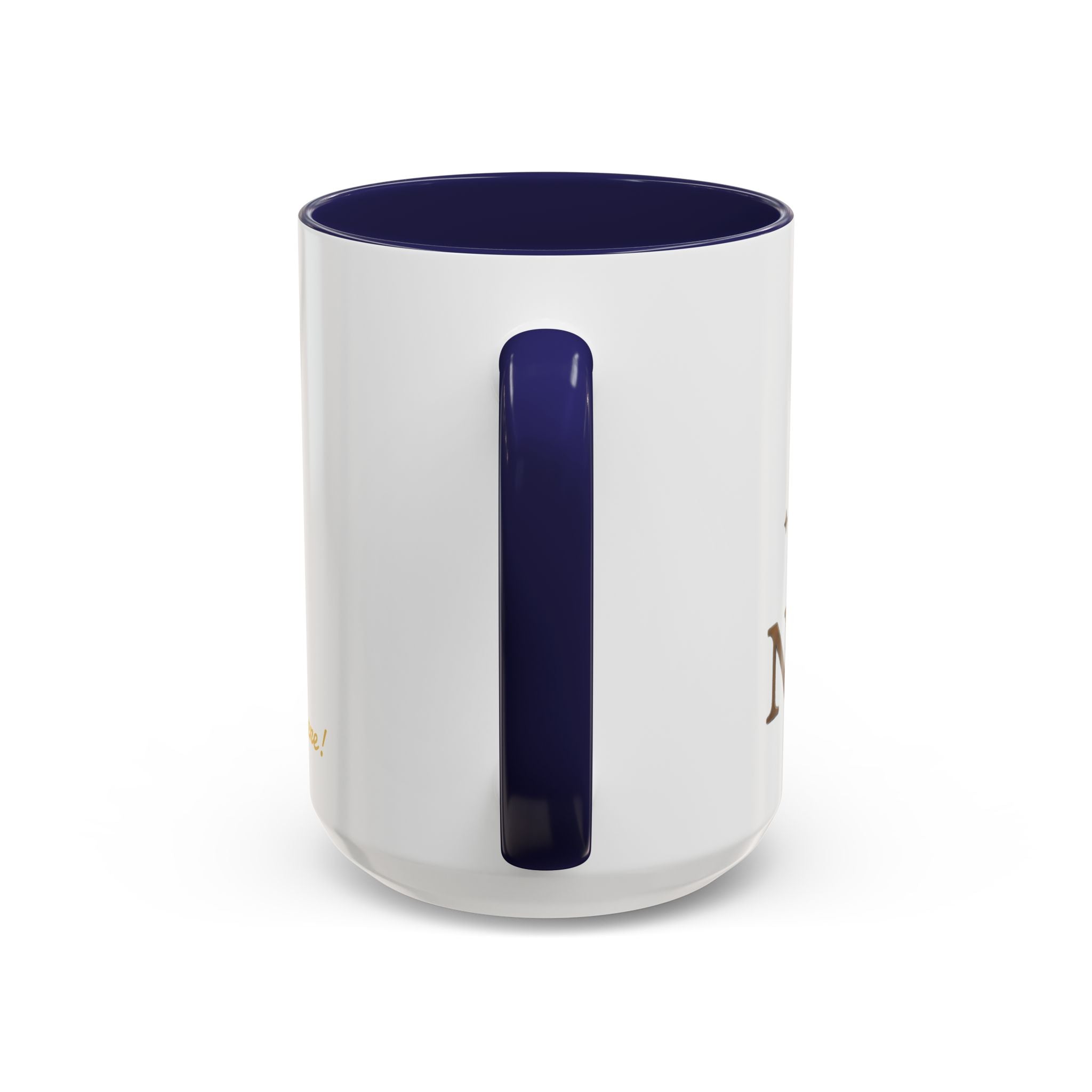 Nyxios Gold Moon Accent Coffee Mug – Celestial Stars Ceramic Cup (11/15oz)