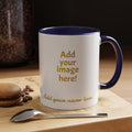 Nyxios Gold Moon Accent Coffee Mug – Celestial Stars Ceramic Cup (11/15oz)