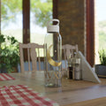 Celestial Moon Water Bottle — Gold Crescent Night Sky Design