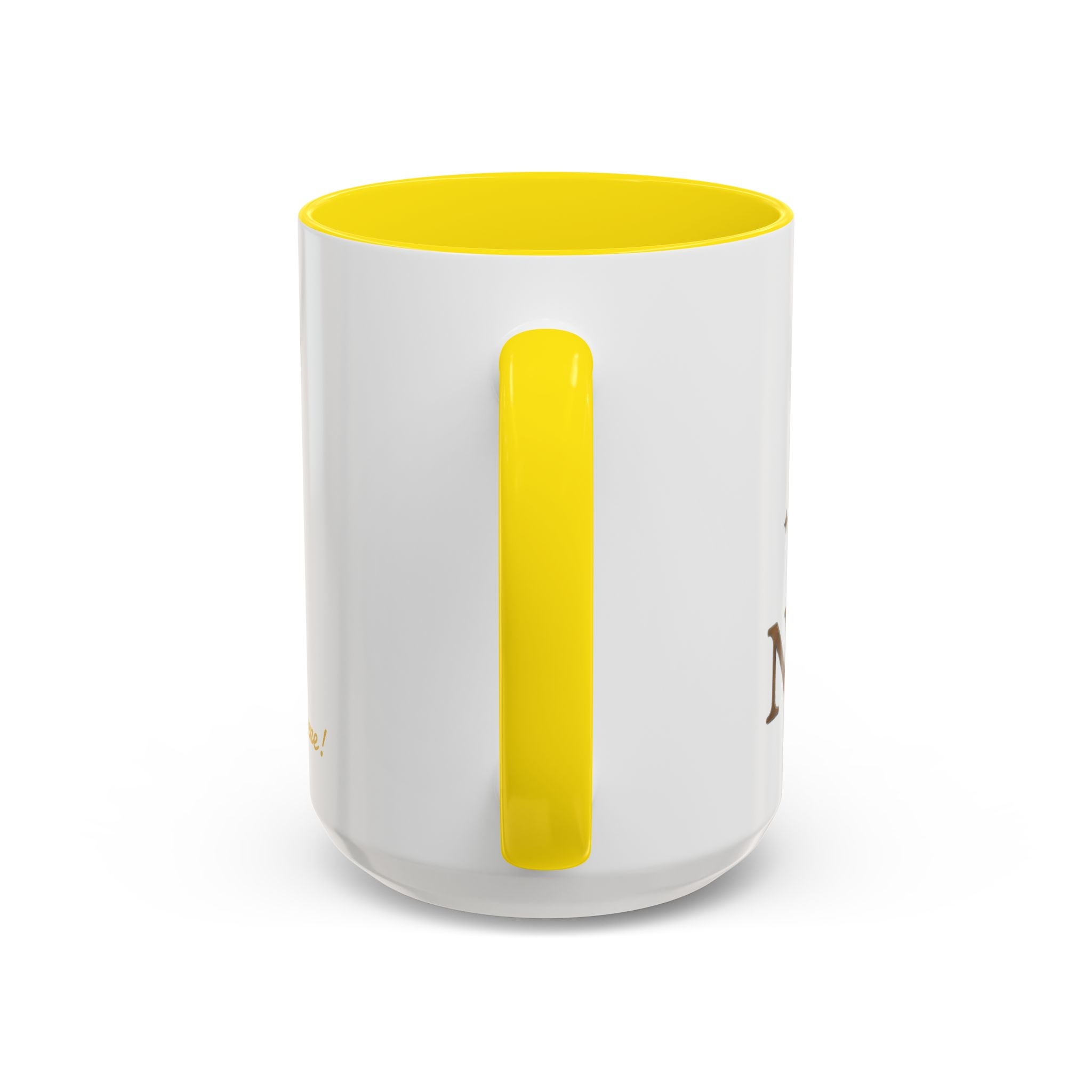 Nyxios Gold Moon Accent Coffee Mug – Celestial Stars Ceramic Cup (11/15oz)