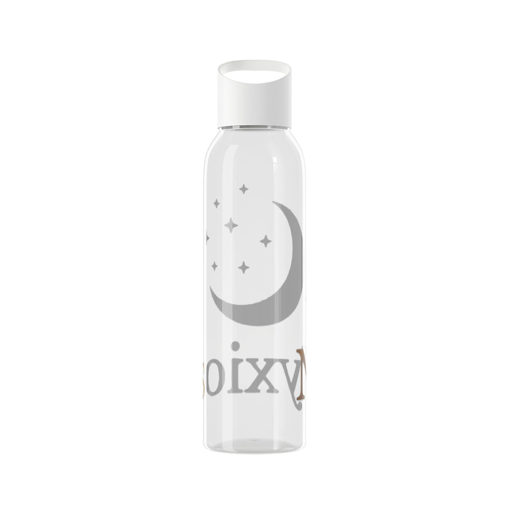 Celestial Moon Water Bottle — Gold Crescent Night Sky Design